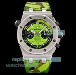 Swiss Clone Audemars Piguet Royal Oak Offshore 26703 Diver Chronograph Green Dial Watch 
